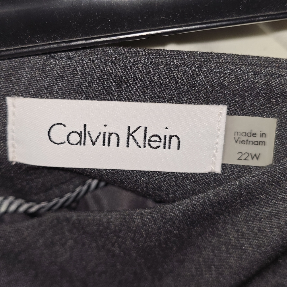 Calvin Klein Charcoal Pencil Skirt 22W - Picture 5 of 5